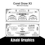 Hindu Wedding Card Design Black and White