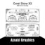 Hindu Wedding Card Design Black and White