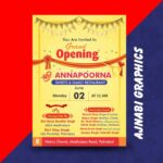 Opening ceremony invitation card