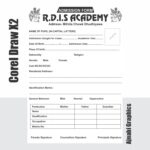 school coaching admission form design