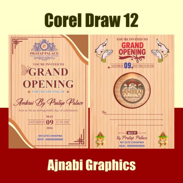 hotel opening invitation card design